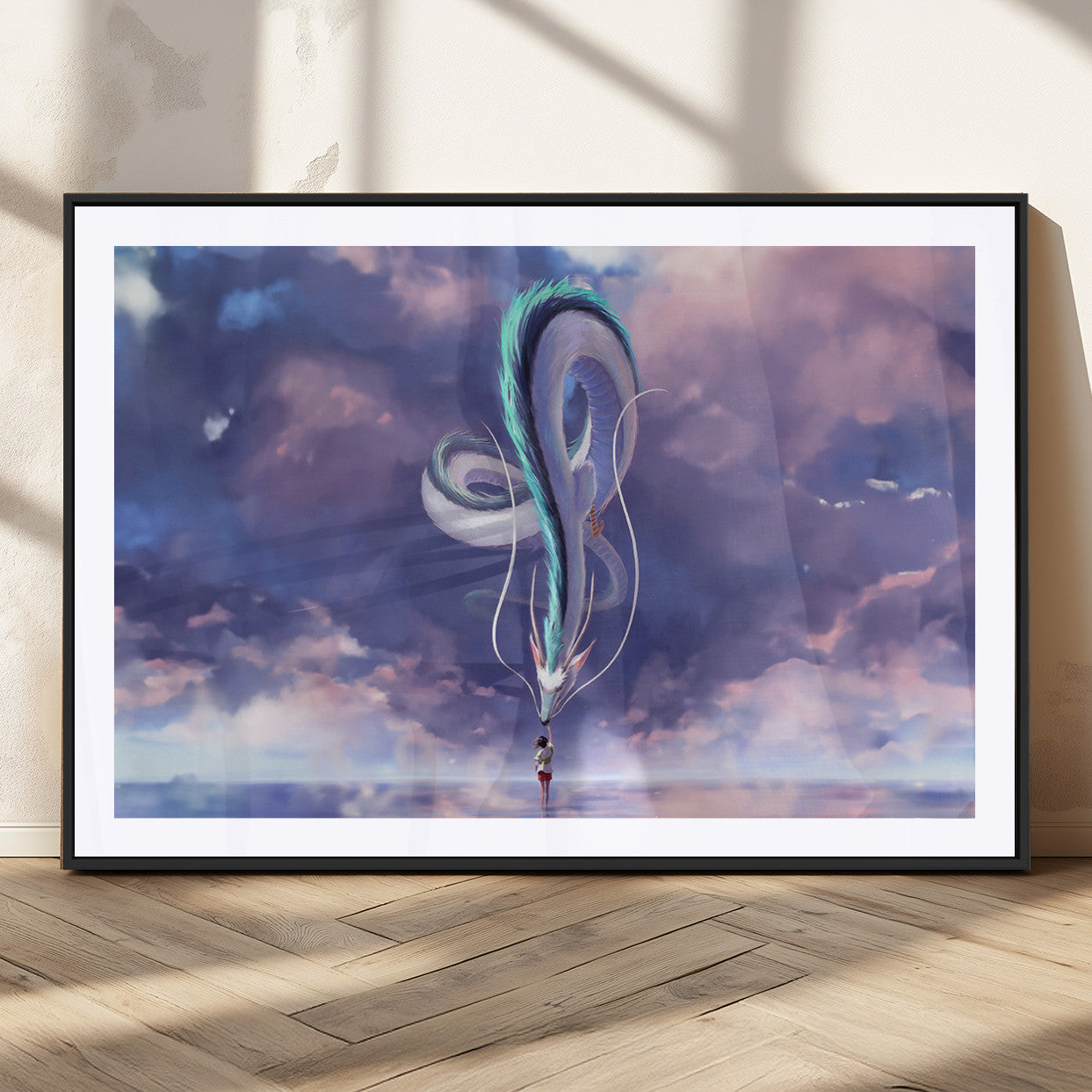 MGC-FP-36x24 - Spirited Away Haku and Chihiro Poster - Anime Lover - Hayao Miyazaki - Studio Ghibli Poster - Anime