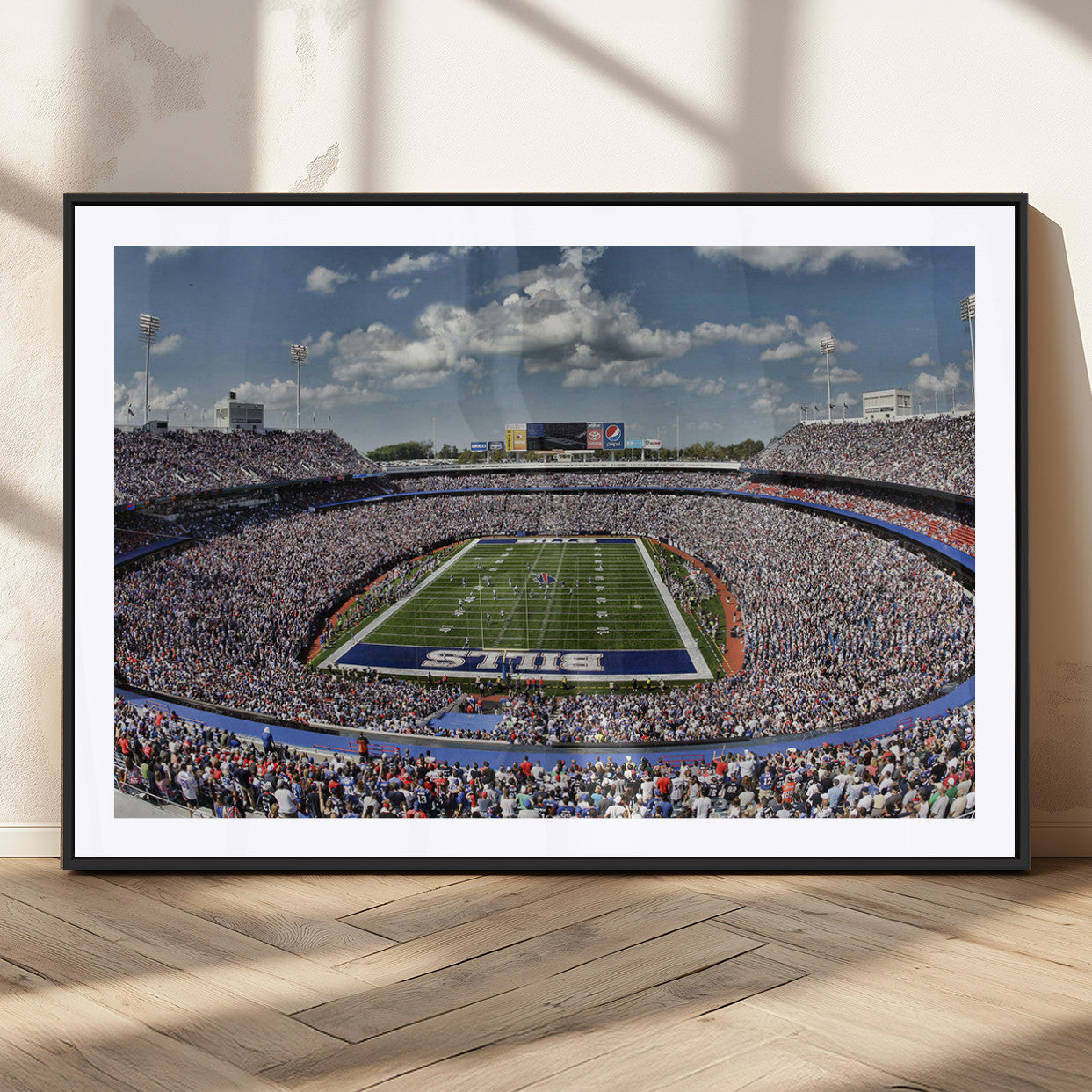 MGC-FP-36x24 - Buffalo Bills Highmark Stadium Wall Art Canvas Print - Bills Stadium Game Day Triple Canvas Wall Art