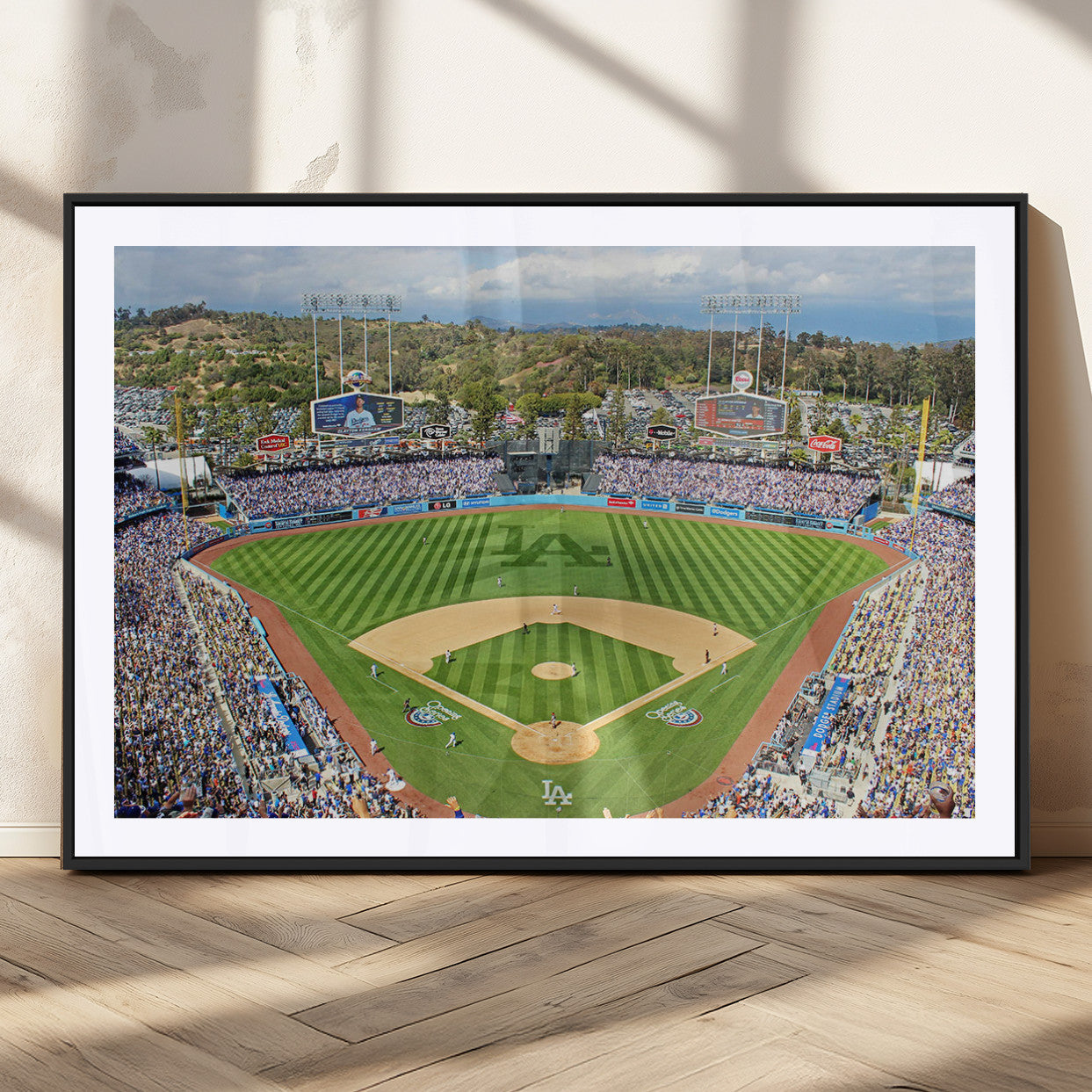 -Citi Field Wall Art Print | 3-Panel New York Mets Baseball Stadium Canvas Print | Framed Sports