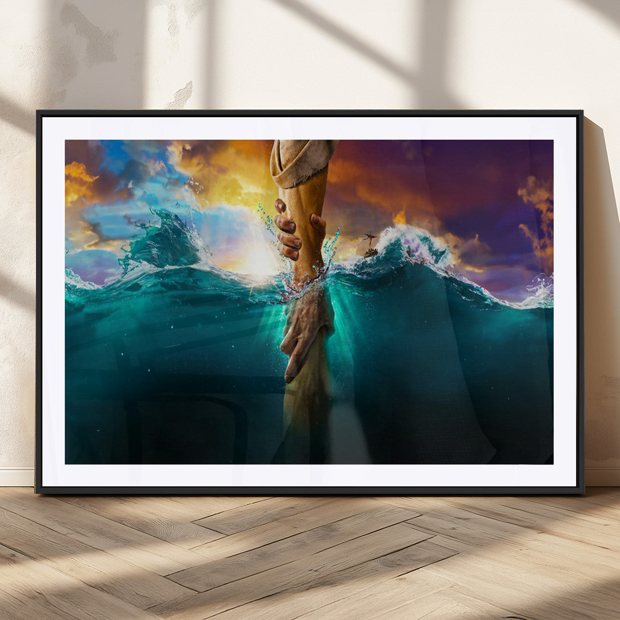MGC-FP-36x24 - God Hand Wall Art Canvas Print