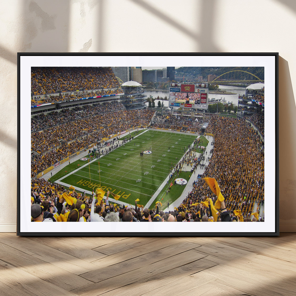 51419-MGC-FP-36x24 - Pittsburgh Steelers Print - Pittsburgh Heinz Field Stadium Wall Art Canvas Print