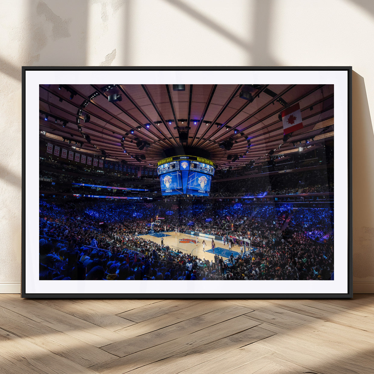 MGC-FP-36x24 - Madison Square Garden Basketball Print Canvas- Madison Square Garden Basketball Game Triple Canvas