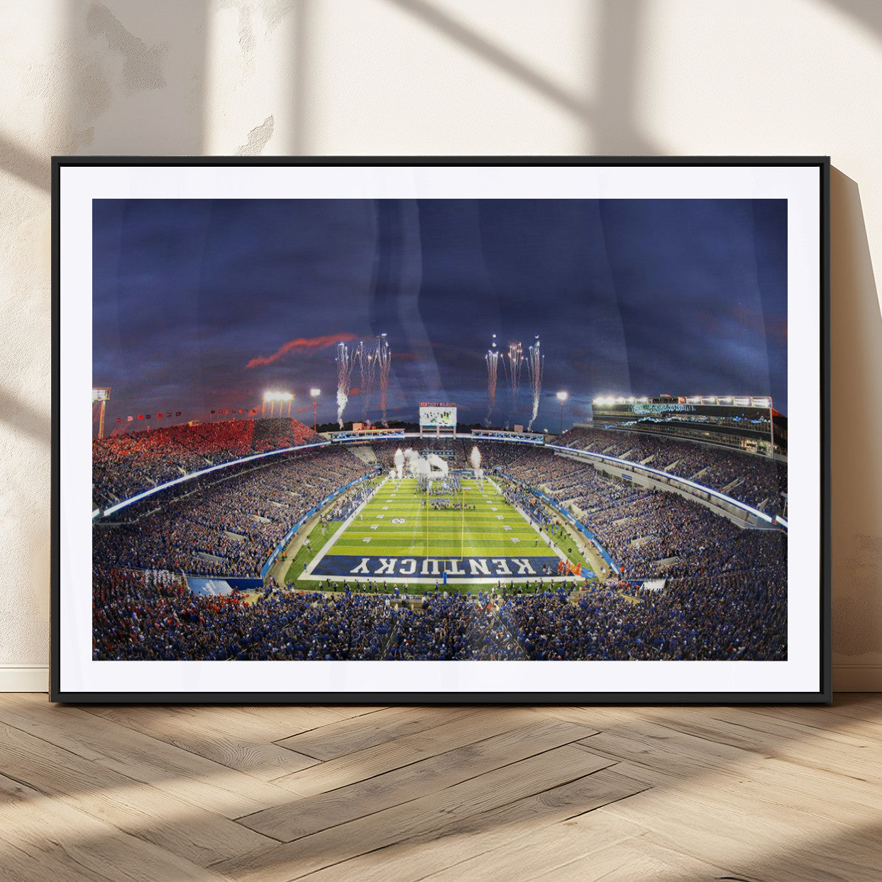 MGC-FP-36x24 - Kroger Field Canvas Wall Art - Kentucky Stadium Wall Art Print - Sunset Football Stadium Wall Decor