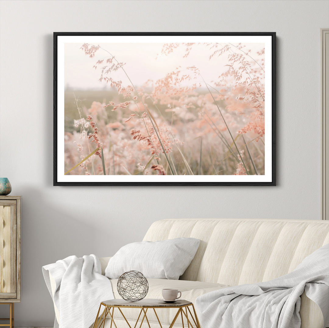 Pastel Grasses Wall Art Canvas Print