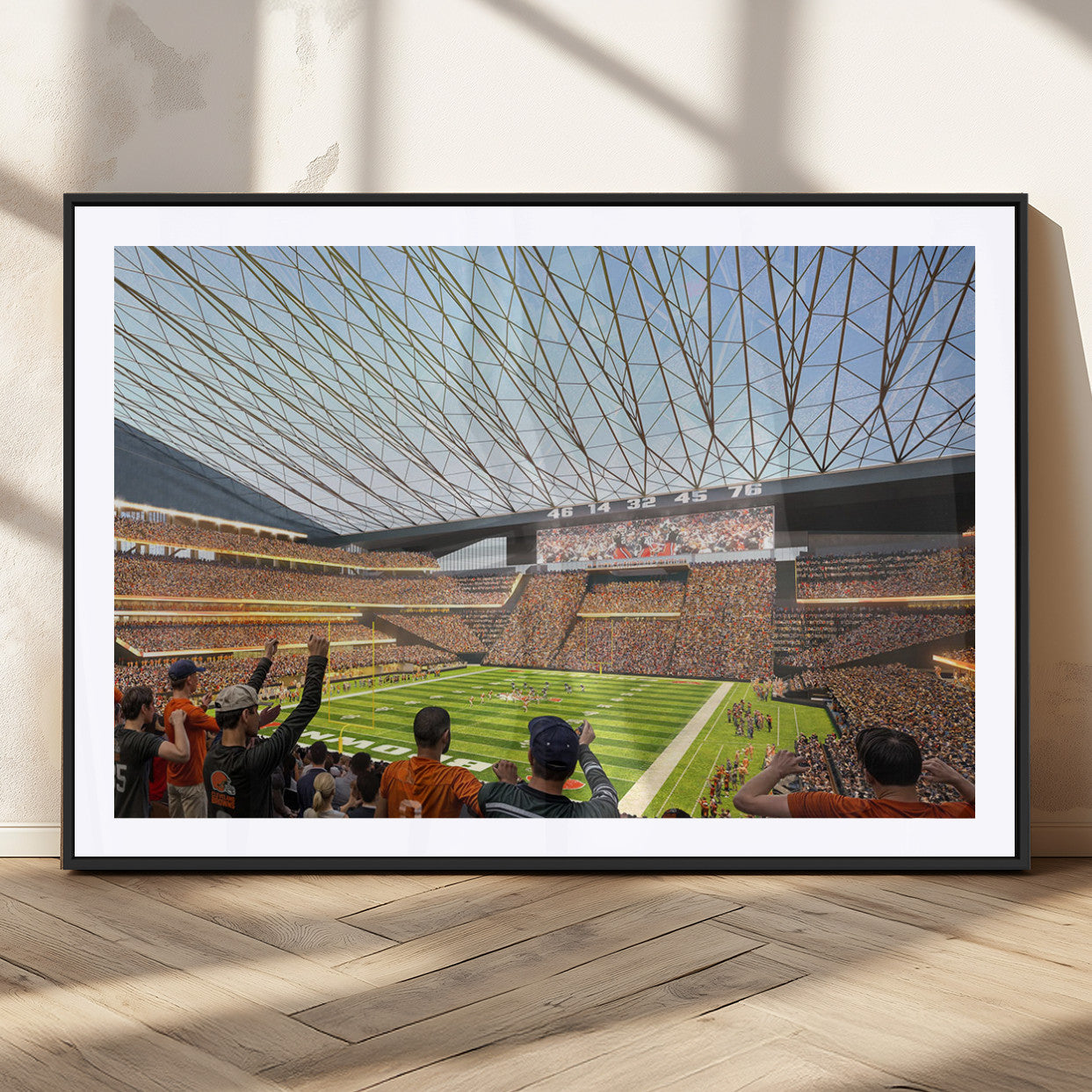 MGC-FP-36x24 - Cleveland Browns Stadium Wall Art - NFL Football Canvas Print