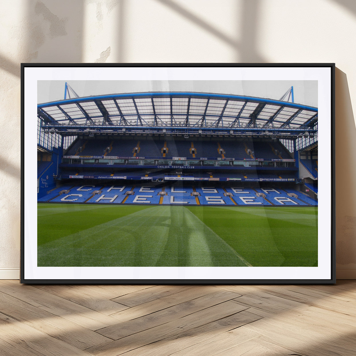 MGC-FP-36x24 - Stamford Bridge Chelsea Football Stadium Canvas Wall Art Print – Immersive Stadium Experience for