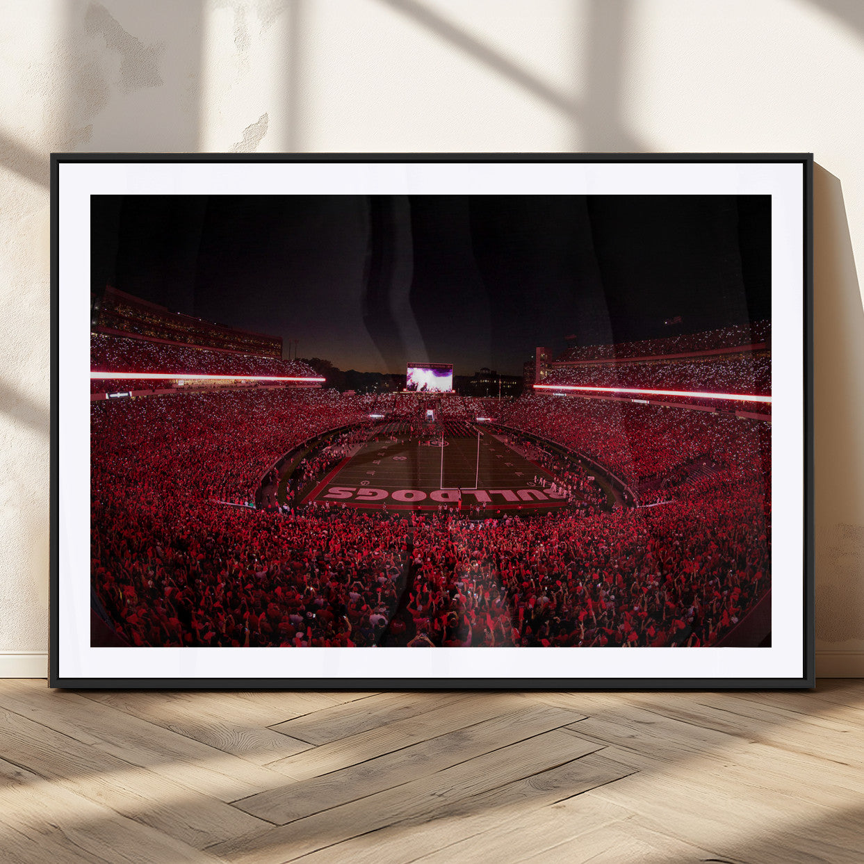 Dooley Stadium Wall Art Print, Sports Arena Canvas Wall Art, Dooley Field at Sanford Stadium Canvas Print, Modern Athletic Field Art Printing