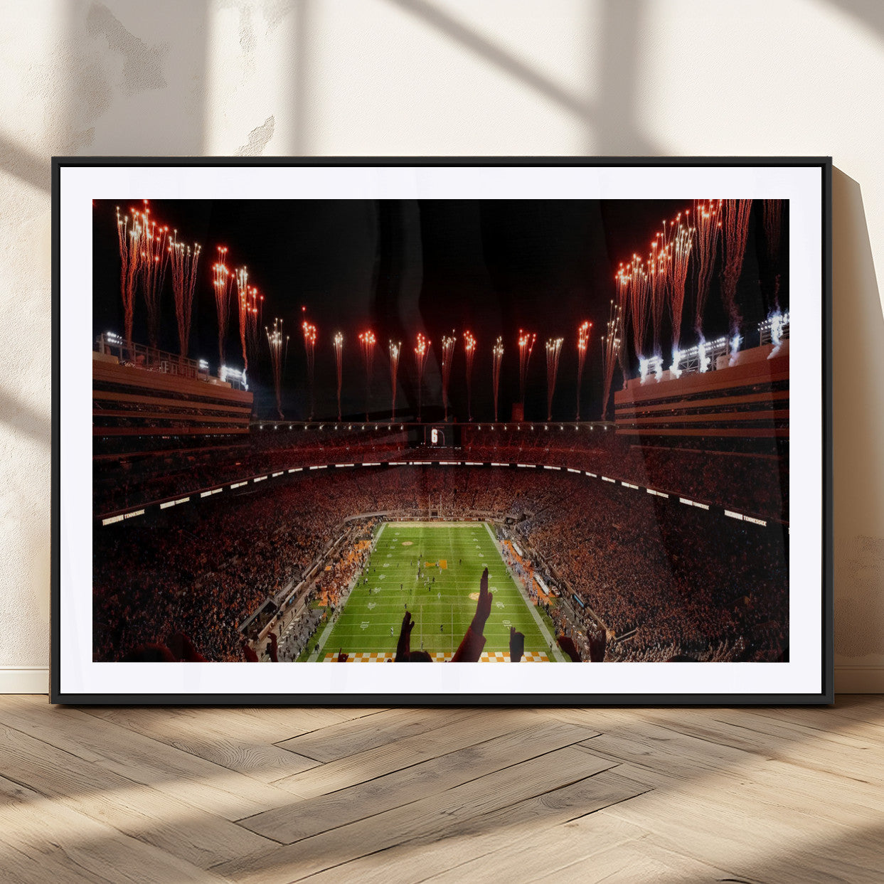 73358115-MGC-FP-36x24 - Tennessee Neyland Stadium Wall Art, Sports Arena Canvas Print, Panoramic Stadium Canvas Artwork for Home, Office