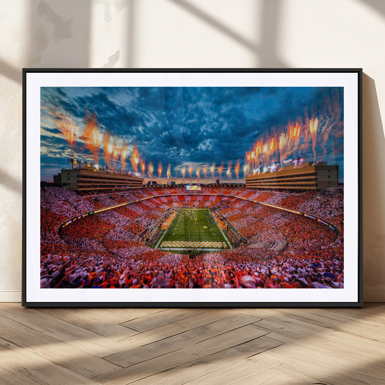 MGC-FP-36x24 - Tennessee Neyland Stadium Wall Art Print, Sports Arena Canvas Wall Art, Panoramic Stadium Canvas