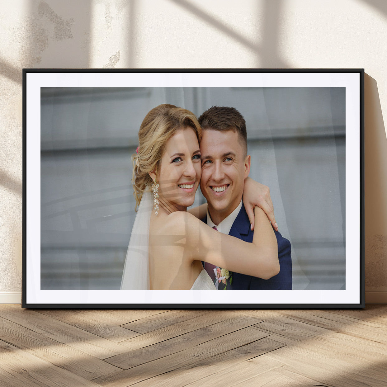 MGC-FP-36x24 - Create Your Own Photo Framed Canvas Print - Custom Personalized Wall Art Print for Gift
