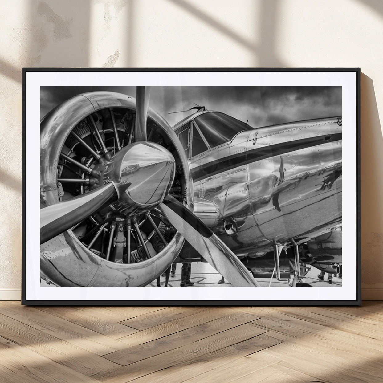 MGC-FP-36x24 - Vintage Antique Airplane Wall Art Canvas Print