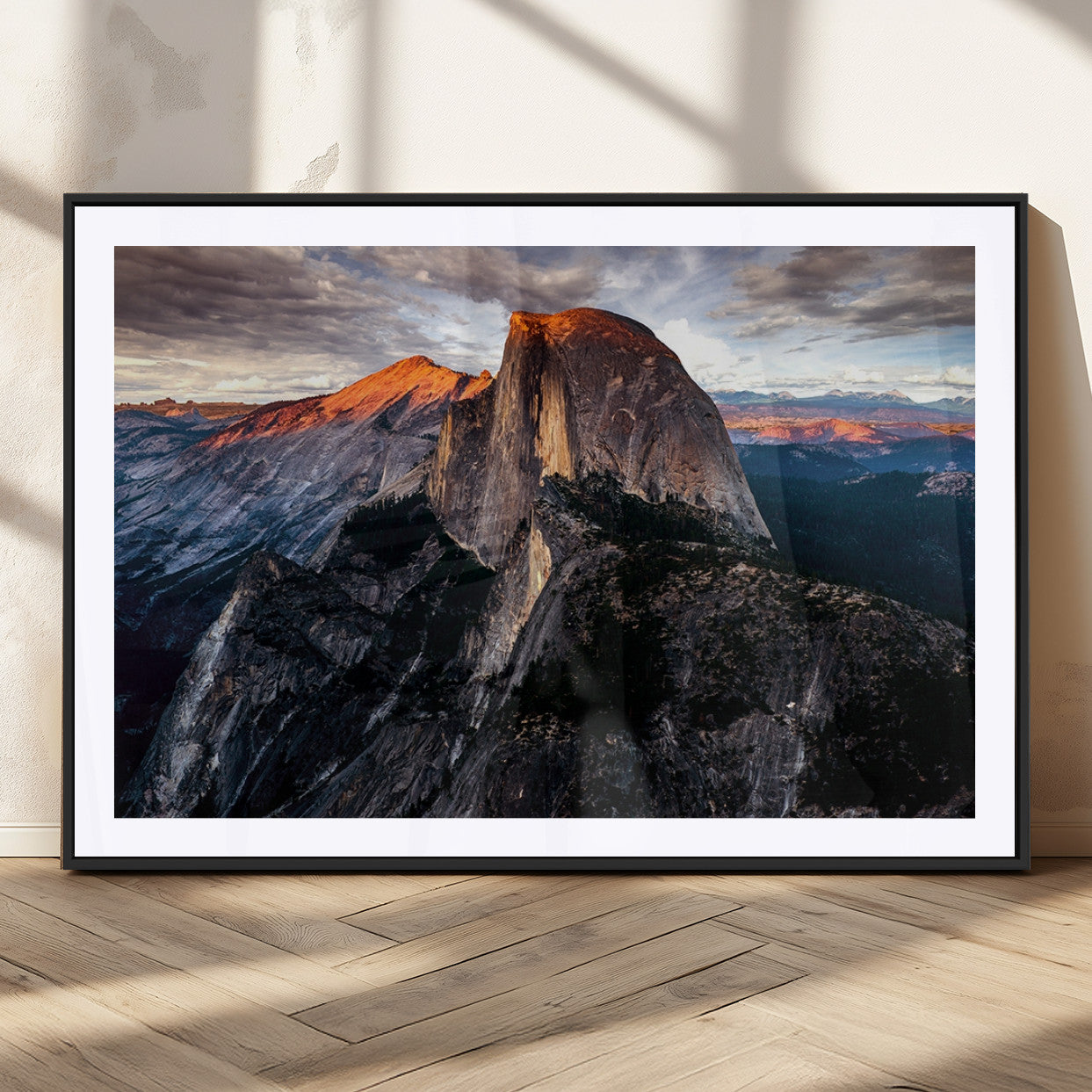 MGC-FP-36x24 - Half Dome Wall Art Print - Yosemite Majestic Triptych Landscape Print – National Park Nature Decor