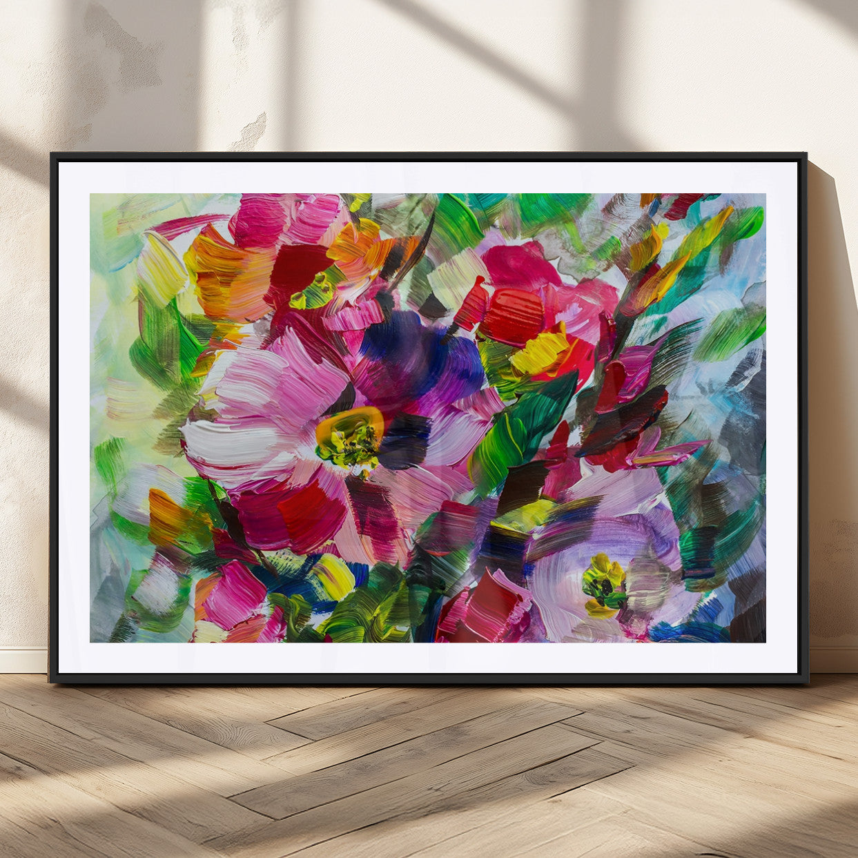 MGC-FP-36x24 - Oil Flower Abstract Canvas Print