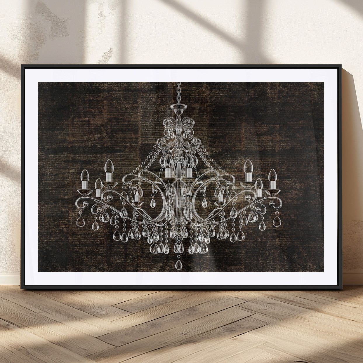 MGC-FP-36x24 - Rustic Chandelier Canvas Print