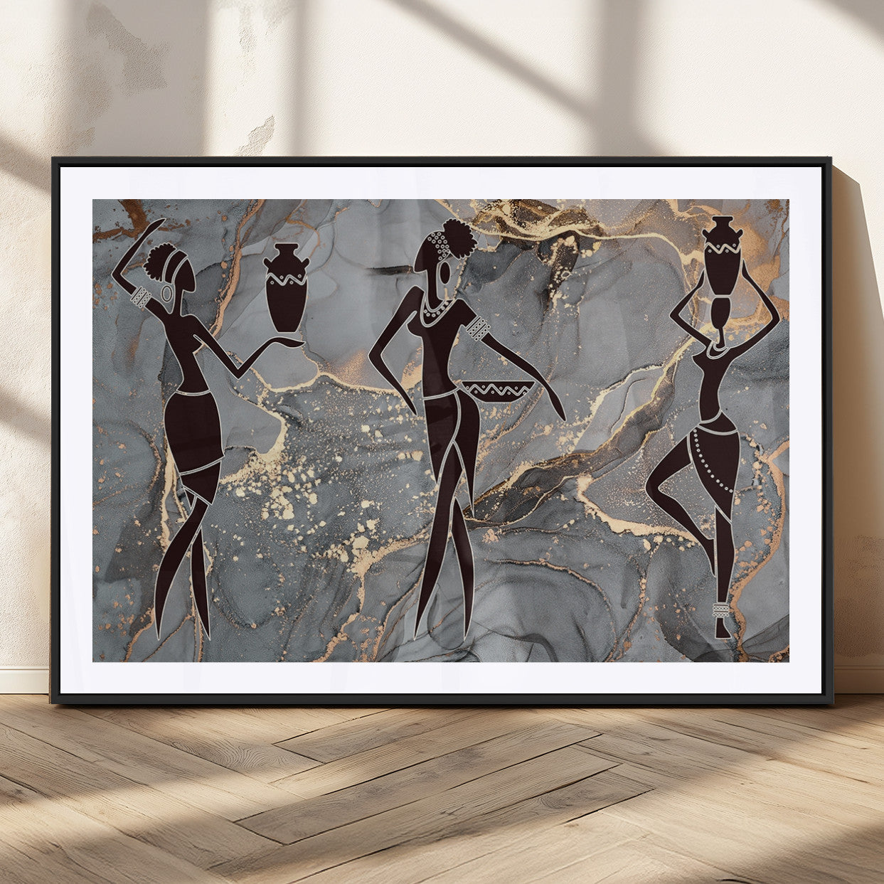 MGC-FP-36x24 - Abstract African Womens Art Canvas Print