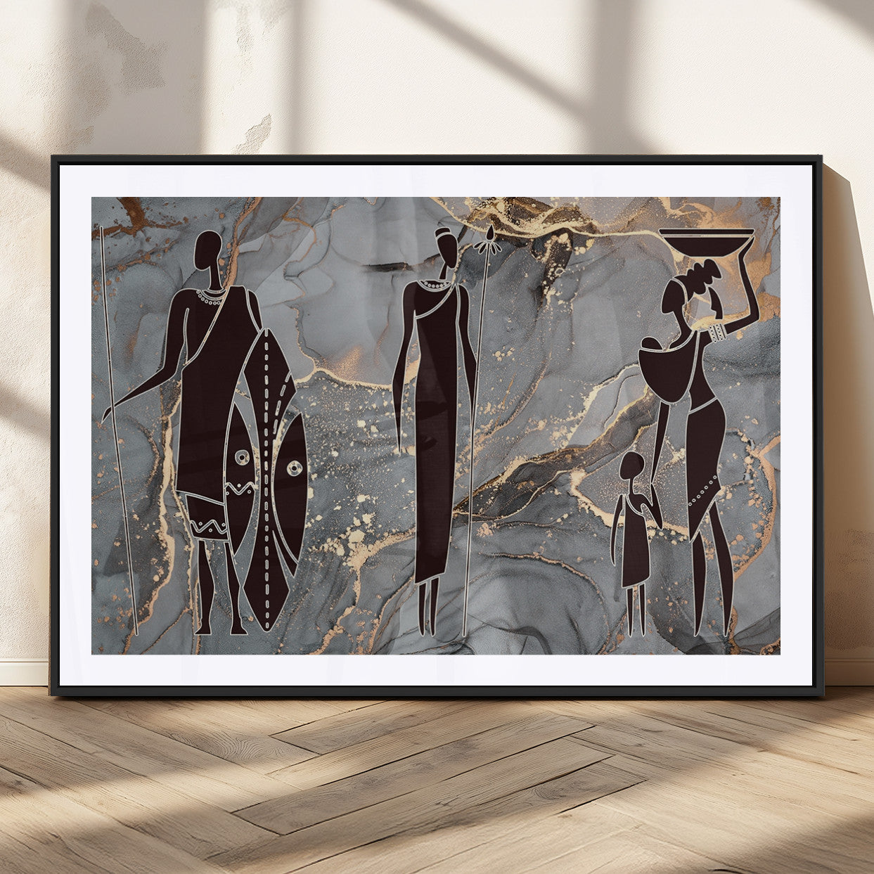 MGC-FP-36x24 - African American Wall Art African Women Painting Canvas Print