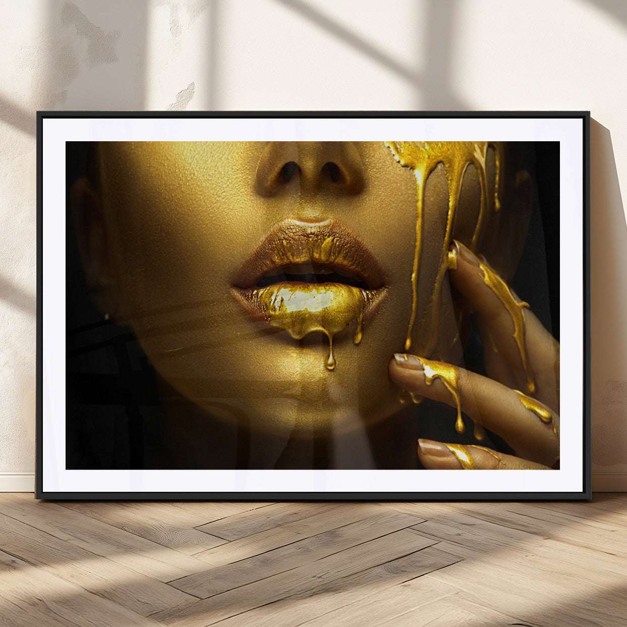 24252-MGC-FP-36x24_Black-Gold and Women Wall Art Canvas Print