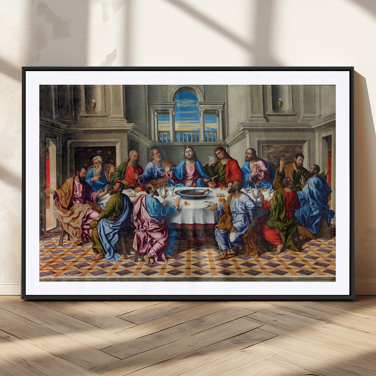 MGC-FP-36x24 - The Last Supper Multi Panel Canvas Wall Art