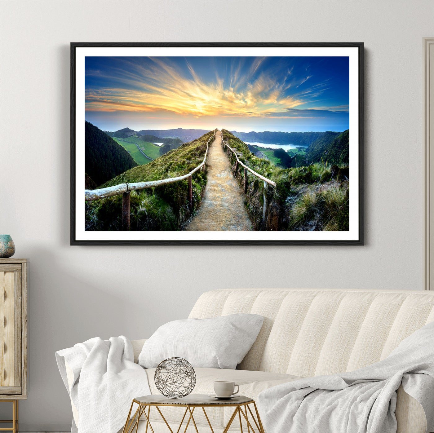 58887-MGC-FP-36x24_Black-Mountain Landscape Wall Art Canvas Print