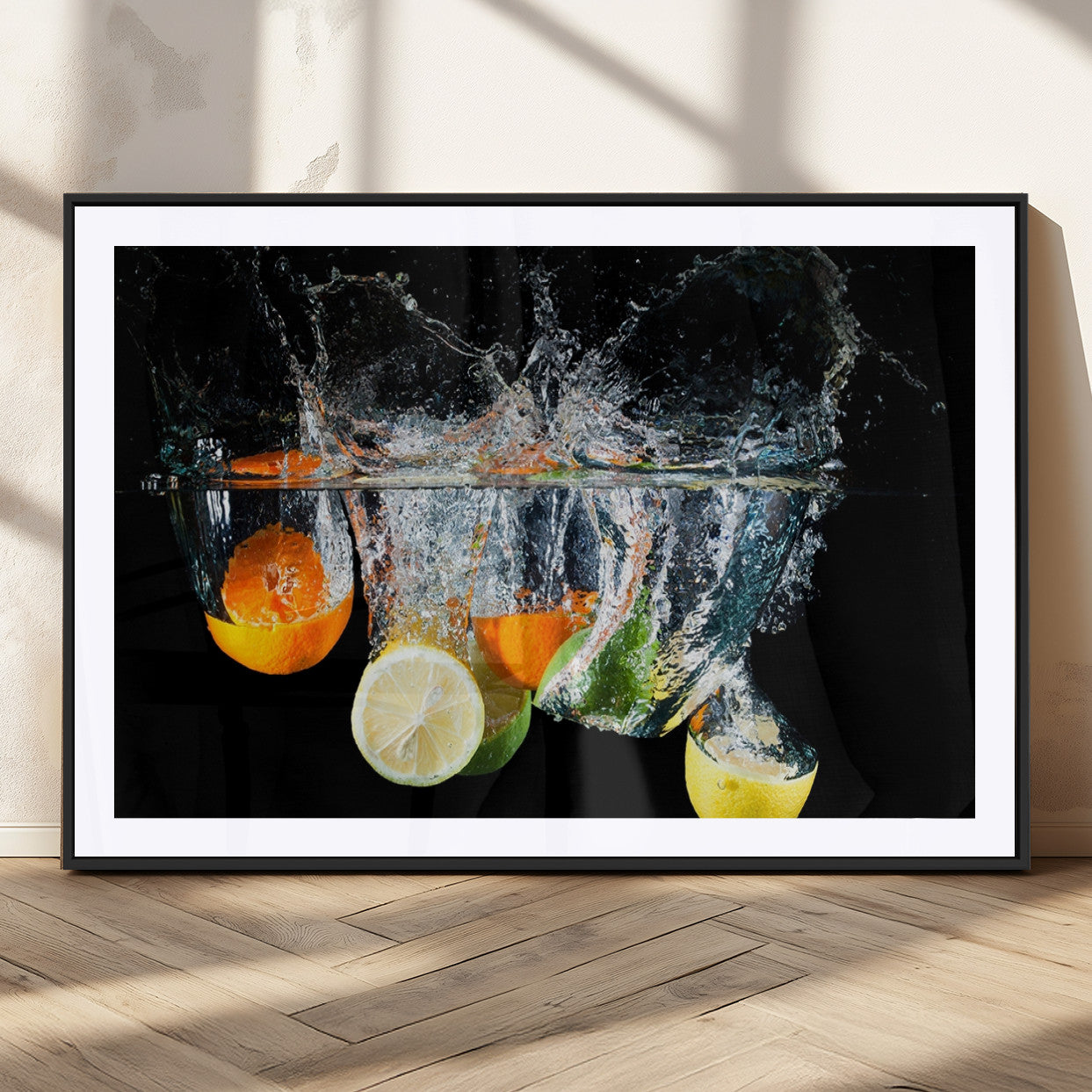 MGC-FP-36x24 - Kitchen Wall Art, Kitchen Fruits Art Canvas Print