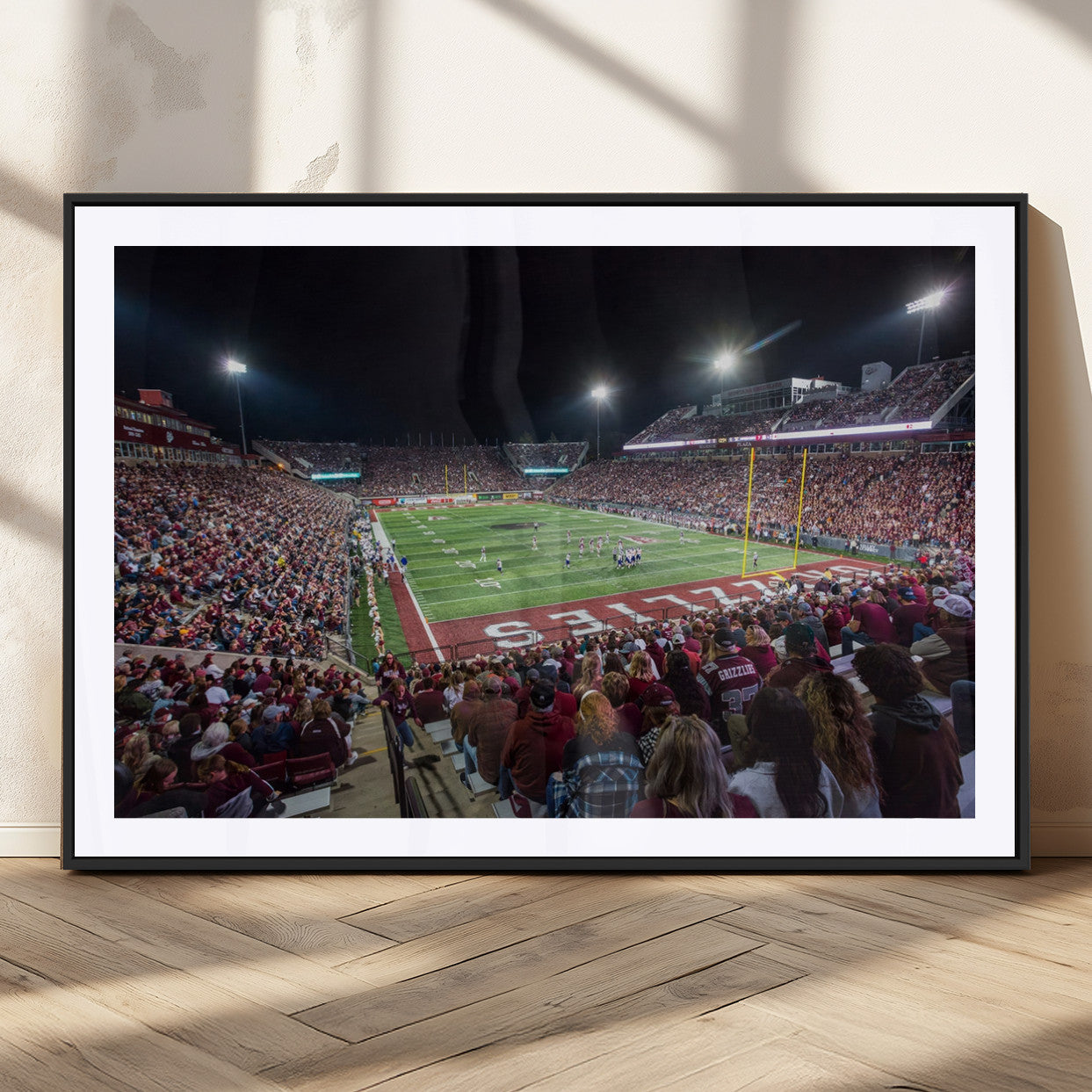 MGC-FP-36x24 - American Football Wall Art Canvas Print, Stadium Sport Wall Art Print