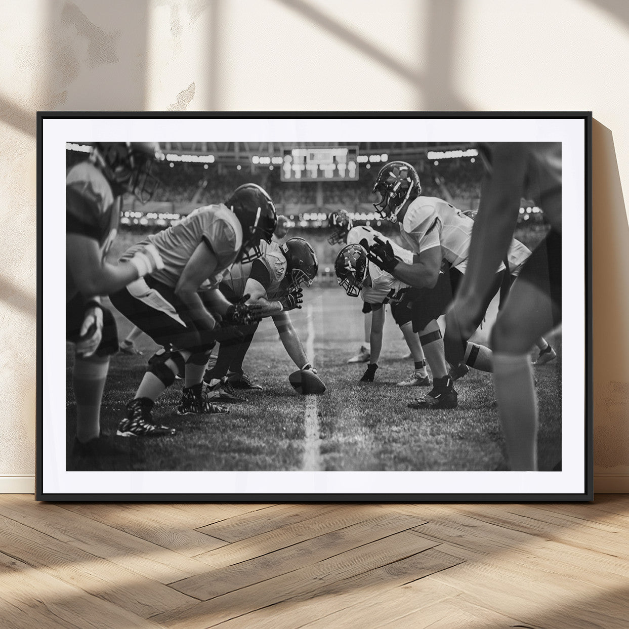 MGC-FP-36x24 - American Football Wall Art Canvas Print, Stadium Sport Wall Art Print