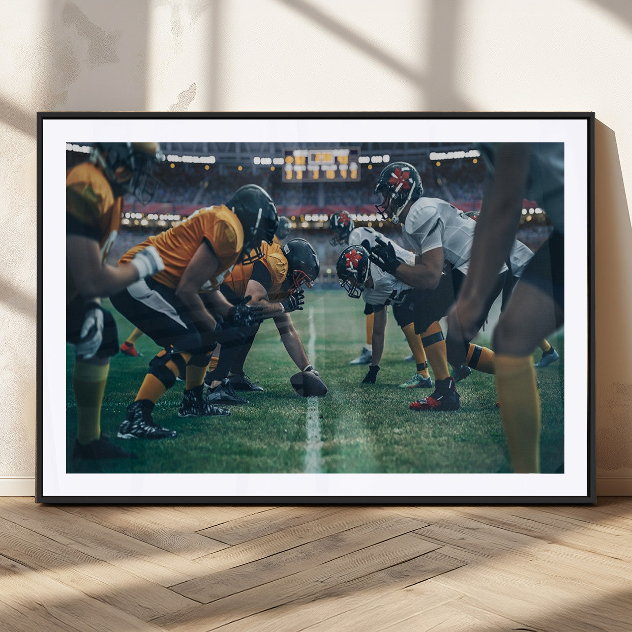 MGC-FP-36x24 - American Football Playing Wall Art Canvas Print