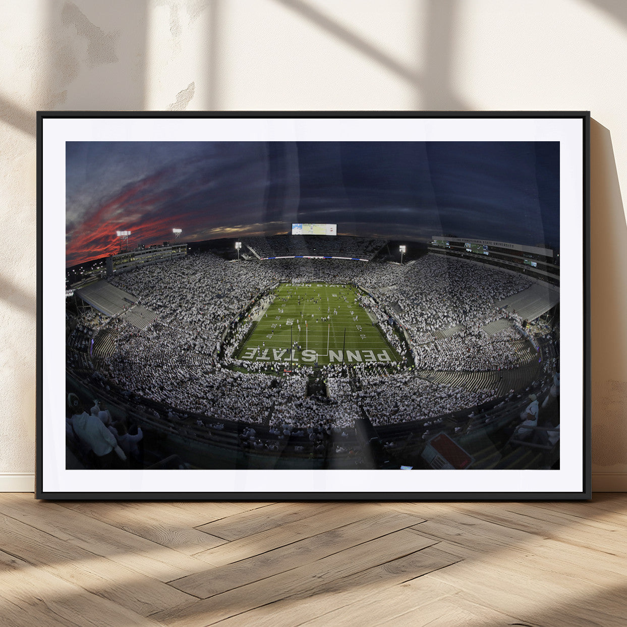 MGC-FP-36x24 - Penn State University Nittany Lions Football Team Print - University Park Beaver Stadium Wall Art