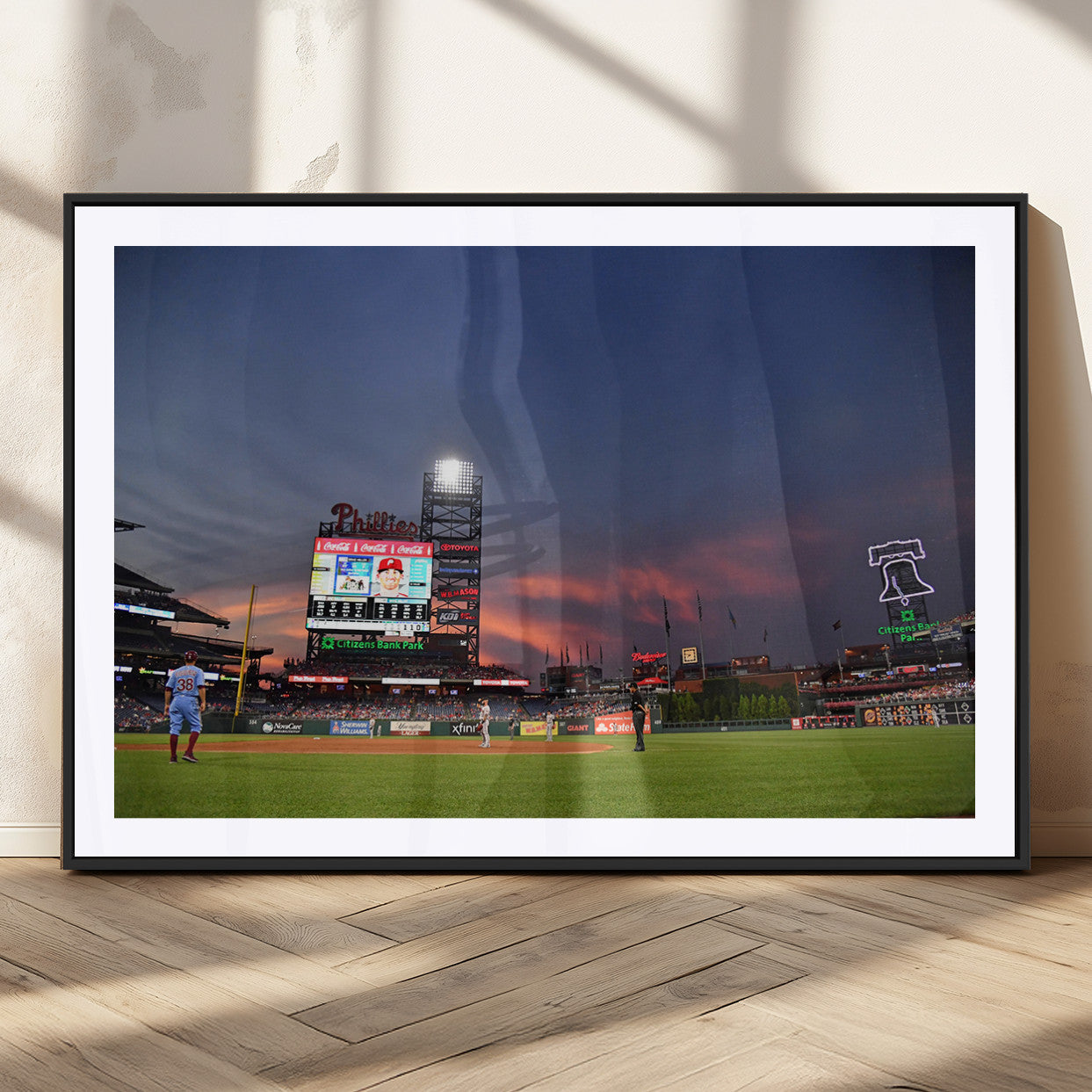 MGC-FP-36x24 - Philadelphia Phillies Baseball Print - Philadelphia Citizens Bank Park Stadium Wall Art, Phillies