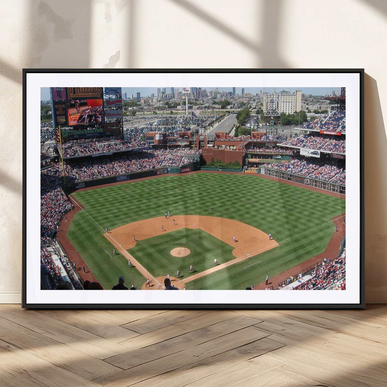 MGC-FP-36x24 - Philadelphia Phillies Baseball Team Print - Philadelphia Citizens Bank Park Stadium Wall Art Canvas