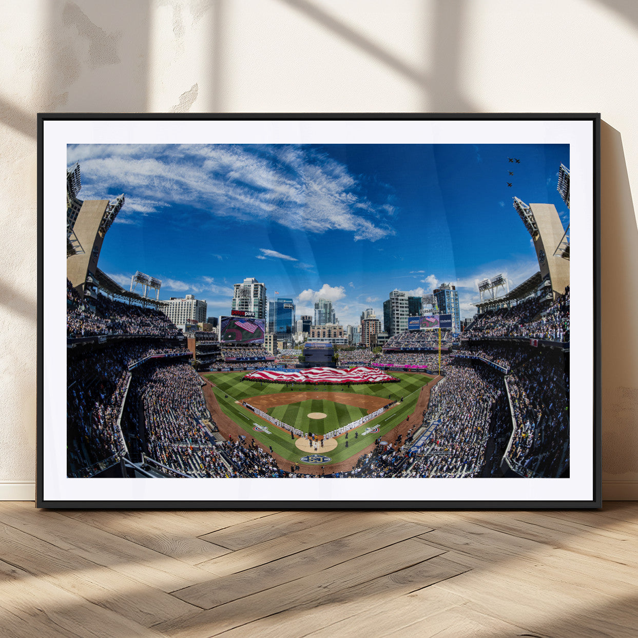 MGC-FP-36x24 - San Diego Padres Baseball Team Print - Petco Park Stadium Wall Art Canvas Print