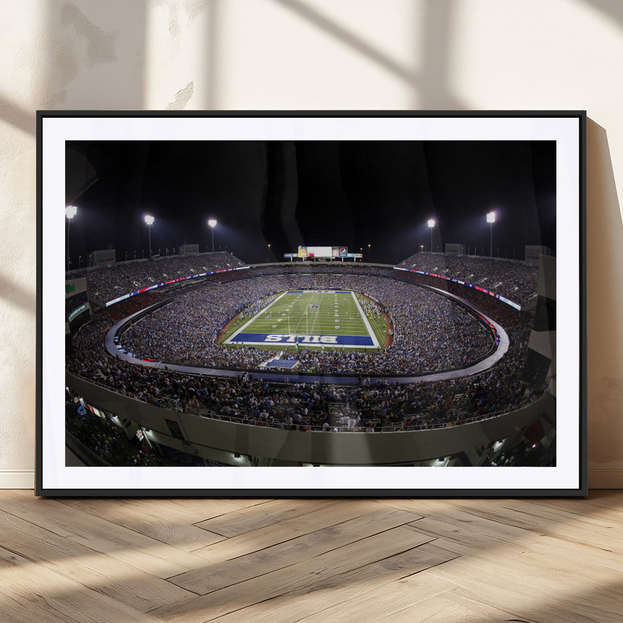 MGC-FP-36x24 - Buffalo Bills NFL Football Team Print - Buffalo Highmark Stadium Wall Art Canvas Print