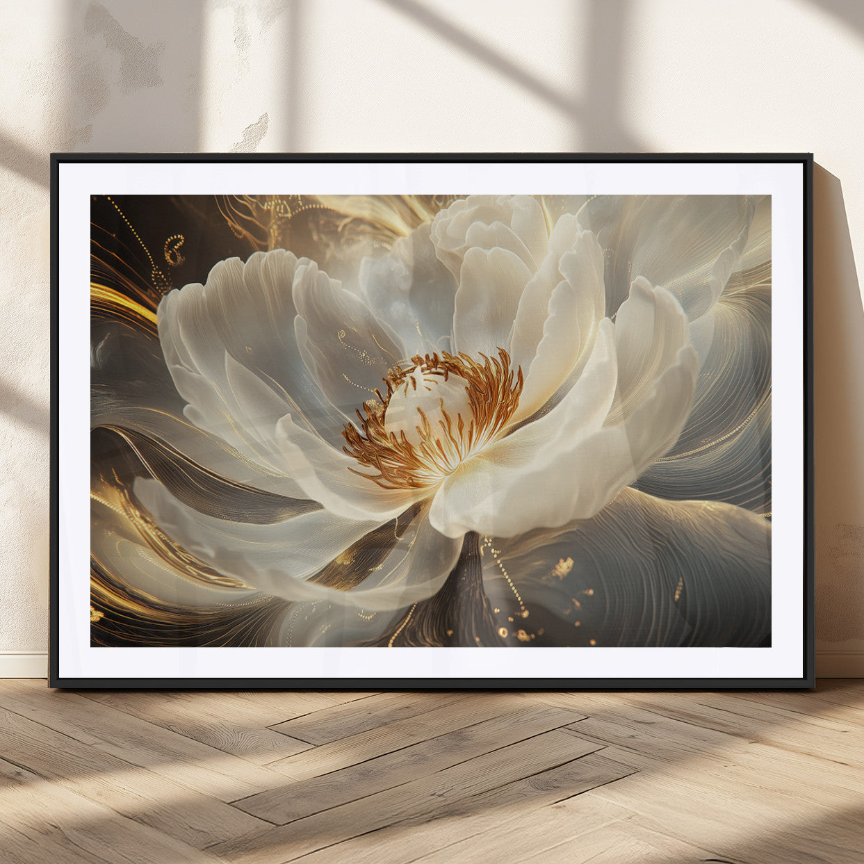 MGC-FP-36x24 - Abstract Floral Wall Art Canvas Print