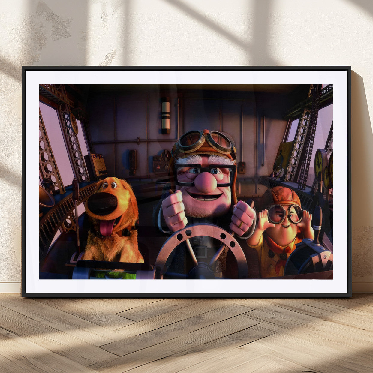 MGC-FP-36x24 - Carl Russel And Dog, Movie Up Poster, Movie Up Wall Art, Movie Up Poster Print, Carl