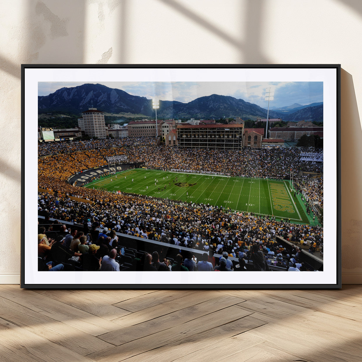 MGC-FP-36x24 - Folsom Field - University of Colorado Buffaloes Football Stadium Wall Art | Ready to Hang and Framed
