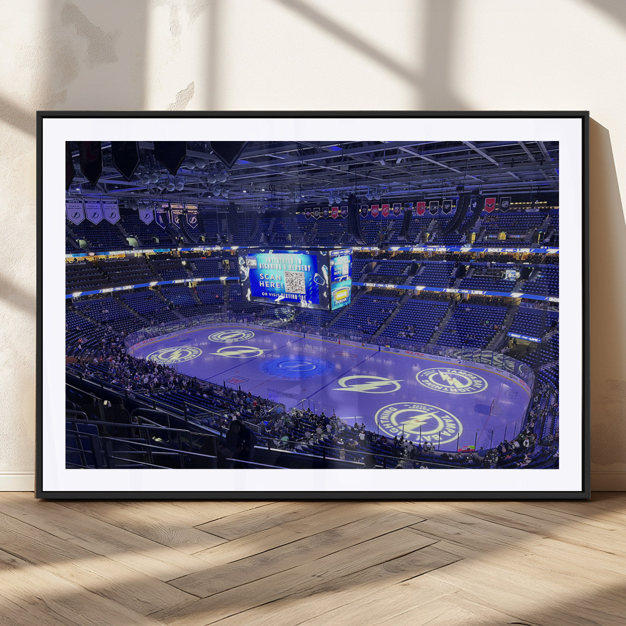 MGC-FP-36x24 - Amalie Arena Florida Wall Art Canvas Print - NHL Hockey Stadium Print Wall Art
