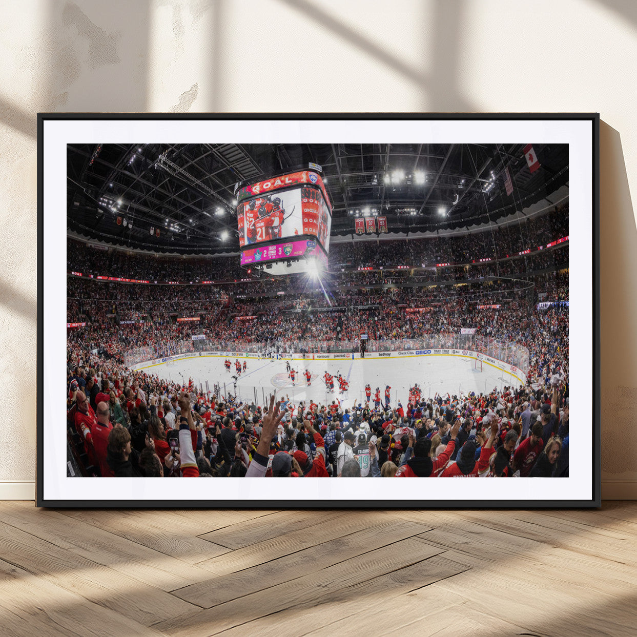 MGC-FP-36x24 - Amerant Bank Arena Wall Art Canvas Print - Basketball Arena Stadium Print