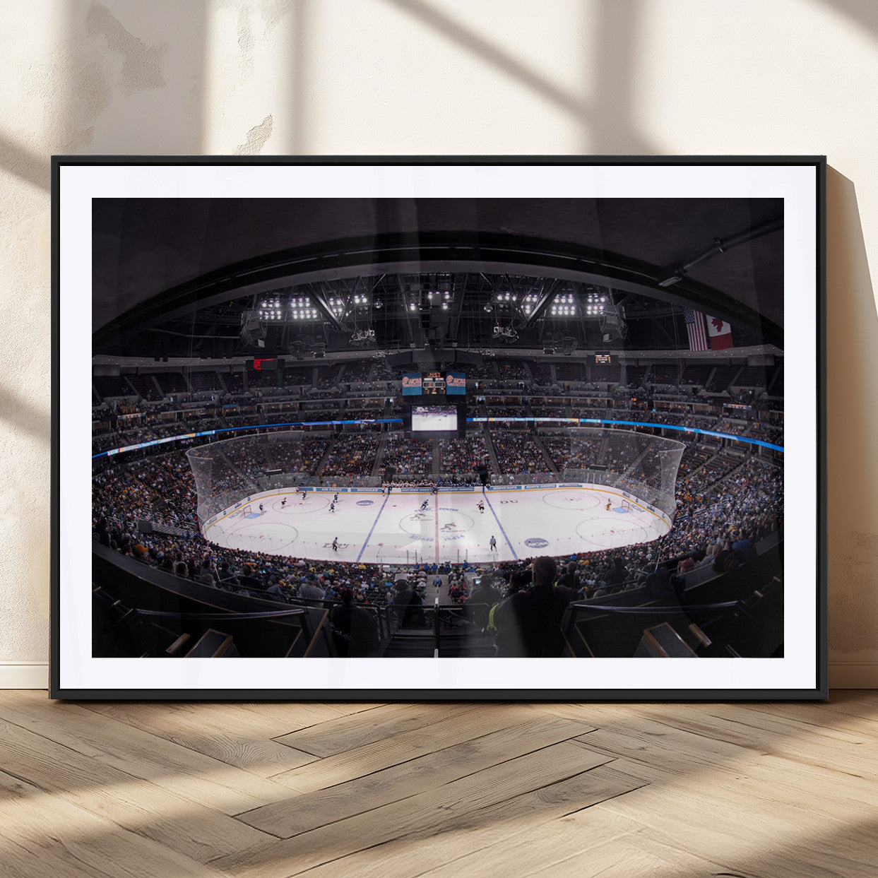 MGC-FP-36x24 - Ball Arena Denver Colorado Avalanche Hockey Team Wall Art Canvas Print - Denver Ice Hockey Stadium