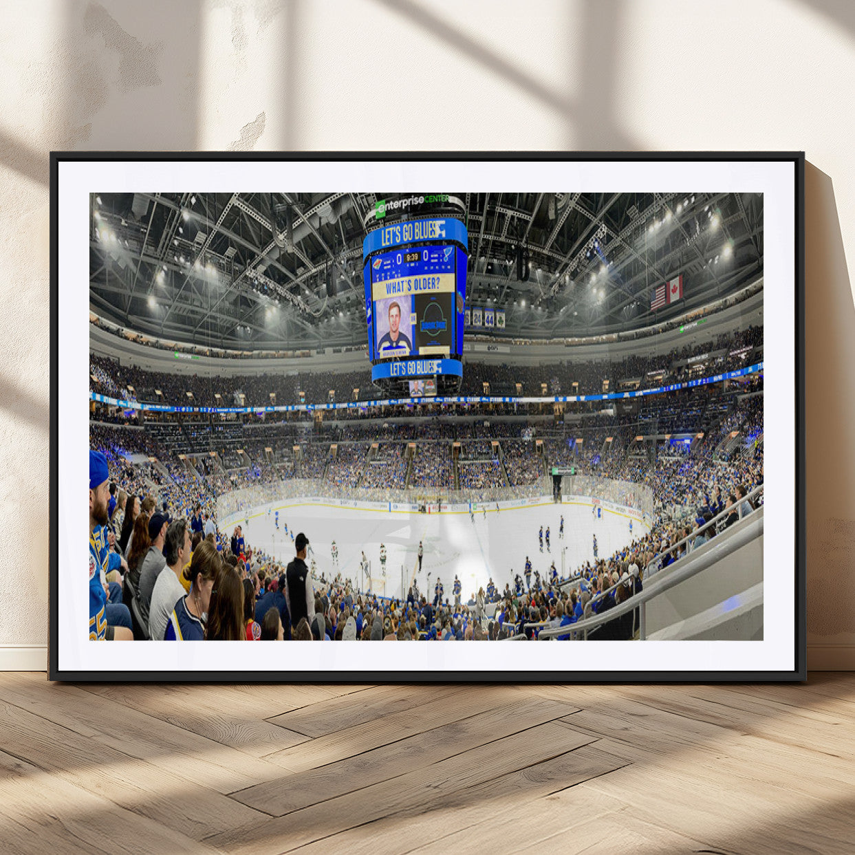 MGC-FP-36x24 - Enterprise Center | Missouri St. Louis Blues Ice Hockey Stadium Wall Art | Canvas Print | Ready to