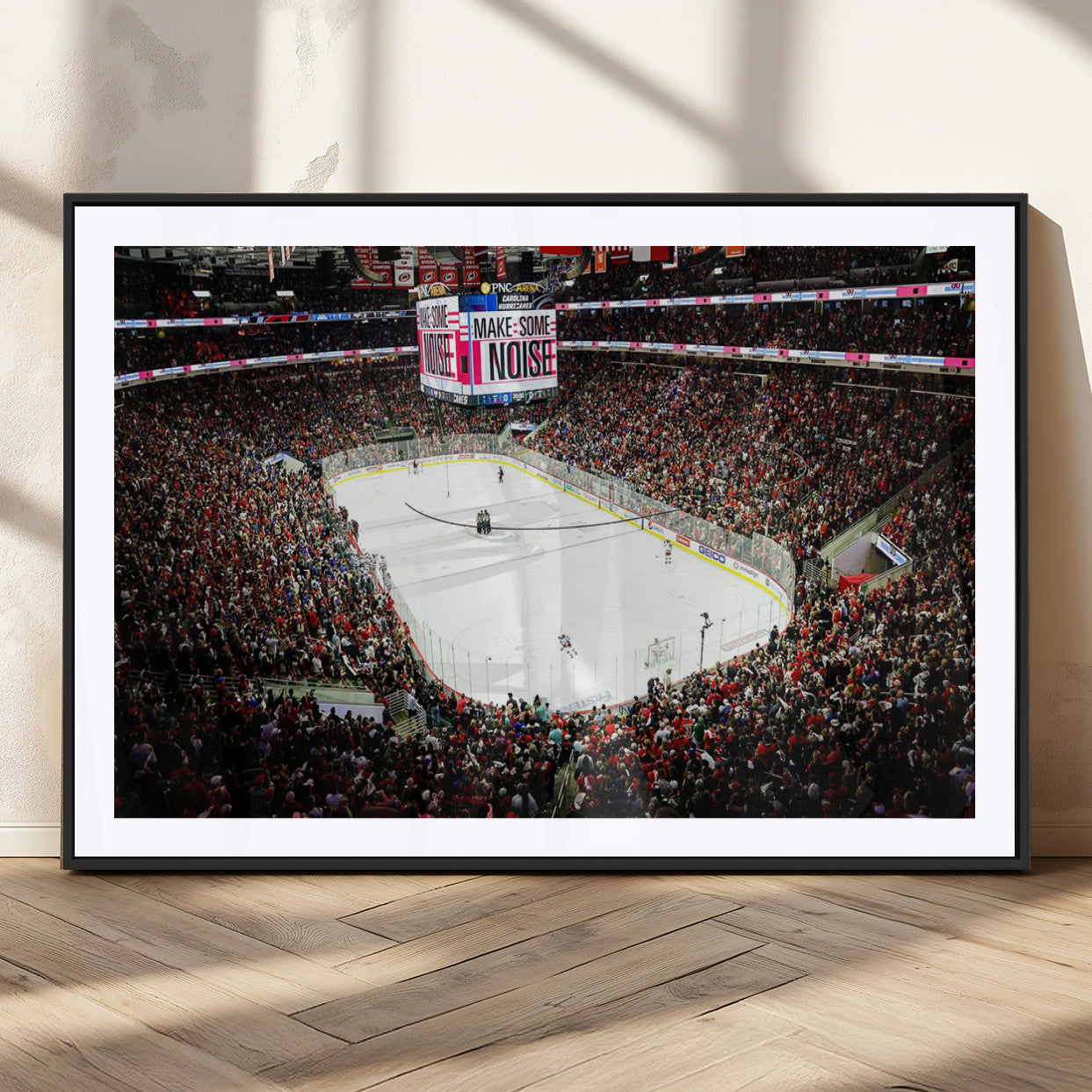 MGC-FP-36x24 - PNC Arena Raleigh North Carolina Hurricanes Hockey Stadium Wall Art Canvas, North Carolina