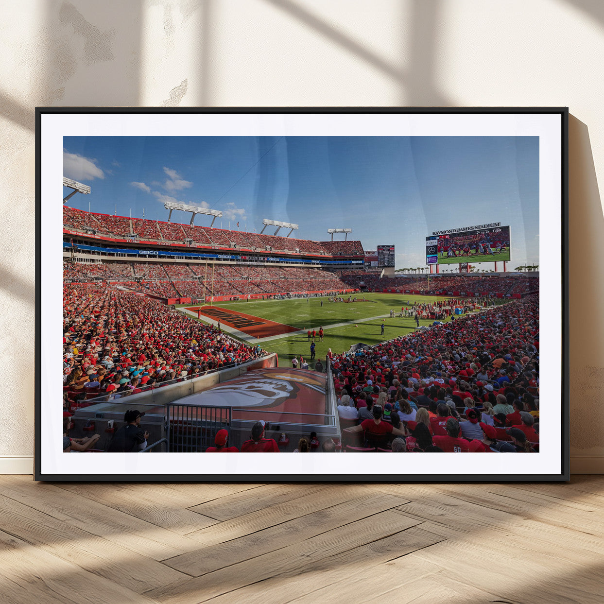 MGC-FP-36x24 - Florida Tampa Raymond James Stadium Wall Art Canvas Print - NFL Football Stadium Print