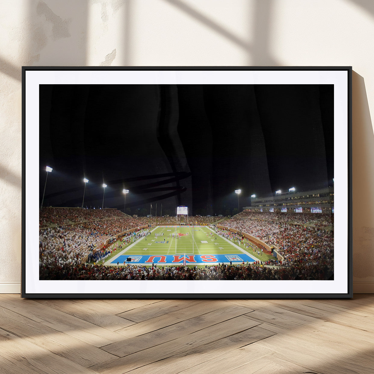 MGC-FP-36x24 - SMU Mustangs Football Team Print - Dallas Gerald J. Ford Stadium Wall Art Canvas Print