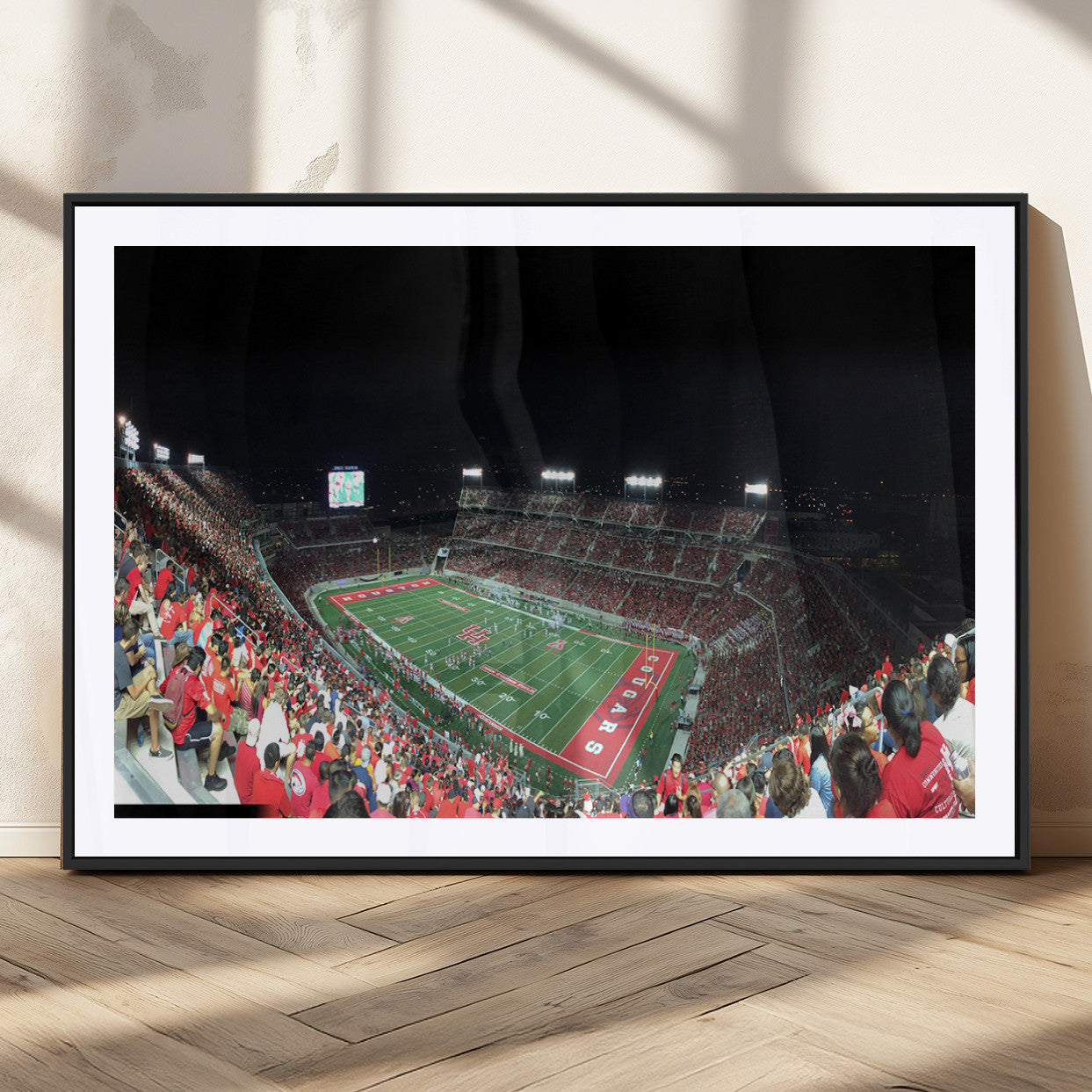 MGC-FP-36x24 - Houston Cougars Football Team Print - Houston TDECU Stadium Wall Art Canvas Print