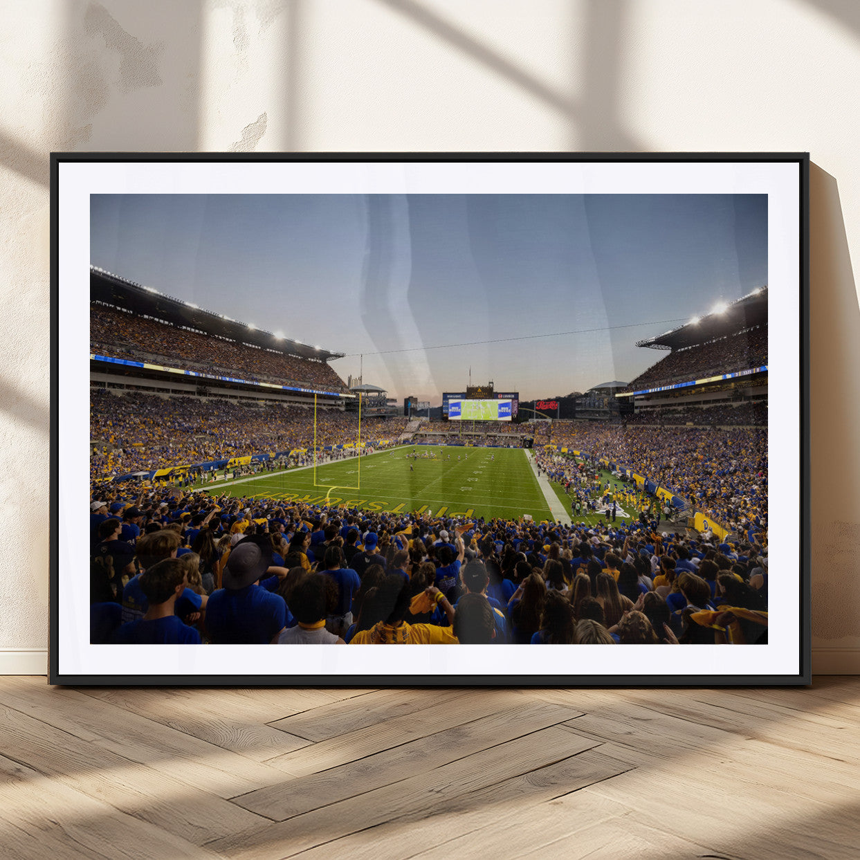 MGC-FP-36x24 - Pittsburgh Panthers Football Team Print - Pittsburgh Acrisure Stadium Wall Art Canvas Print