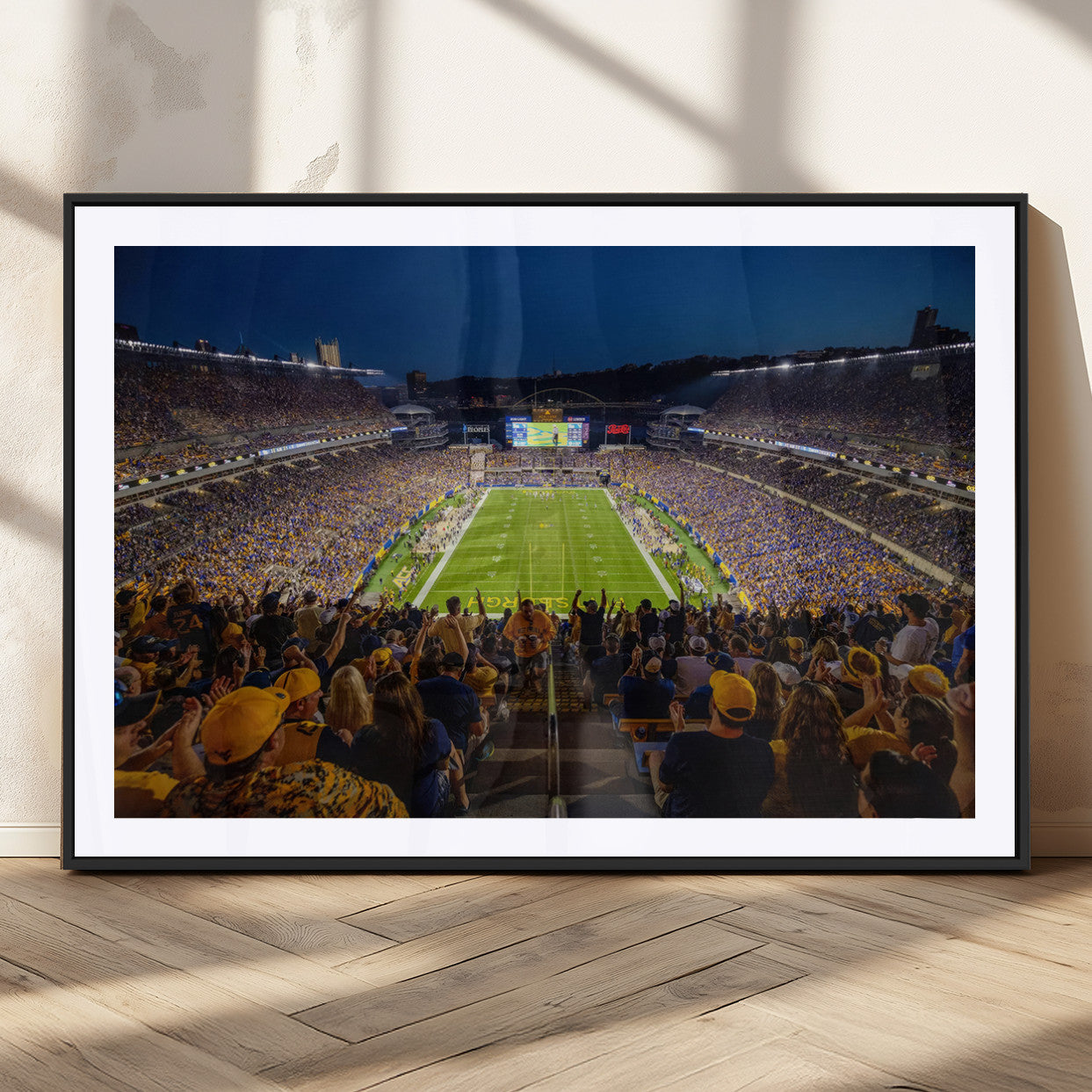 MGC-FP-36x24 - Pittsburgh Panthers Football Team Print - Pittsburgh Acrisure Stadium Wall Art Canvas Print