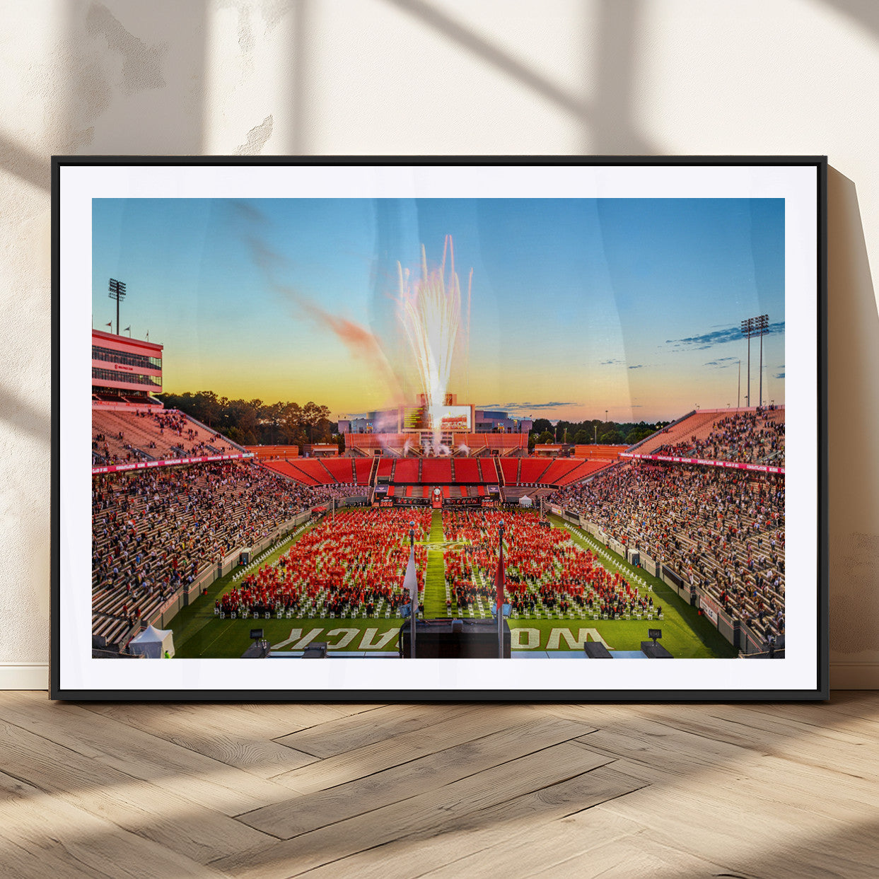 MGC-FP-36x24 - North Carolina State University Canvas Print, North Carolina State University Wolfpack Football Team