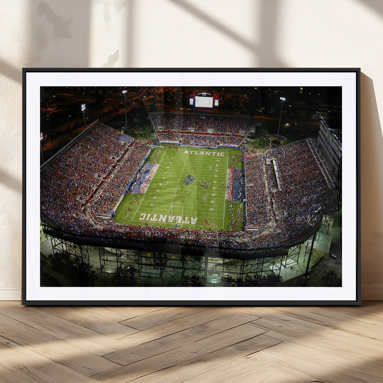 MGC-FP-36x24 - Florida Atlantic University Owls Football Team Print - Boca Raton FAU Stadium Wall Art Canvas Print