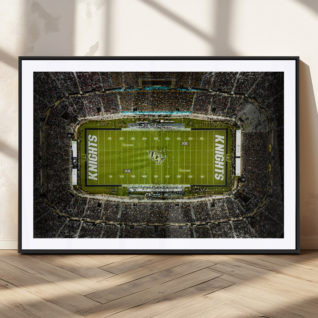 MGC-FP-36x24 - UCF Knights Football Team Print - Orlando FBC Mortgage Stadium Wall Art, UCF Knights Canvas Print