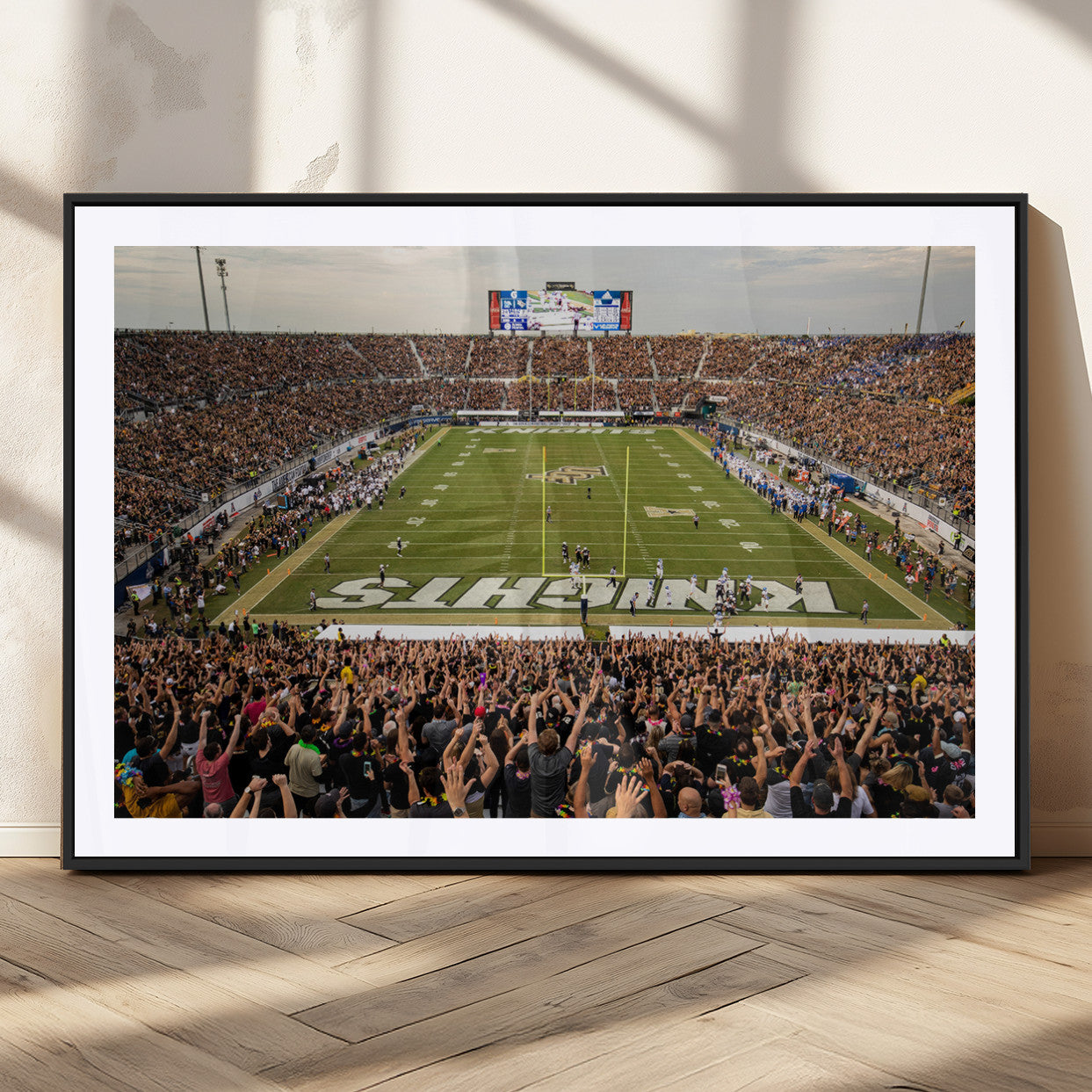 MGC-FP-36x24 - UCF Knights Football Team Print - Orlando FBC Mortgage Stadium Canvas Print