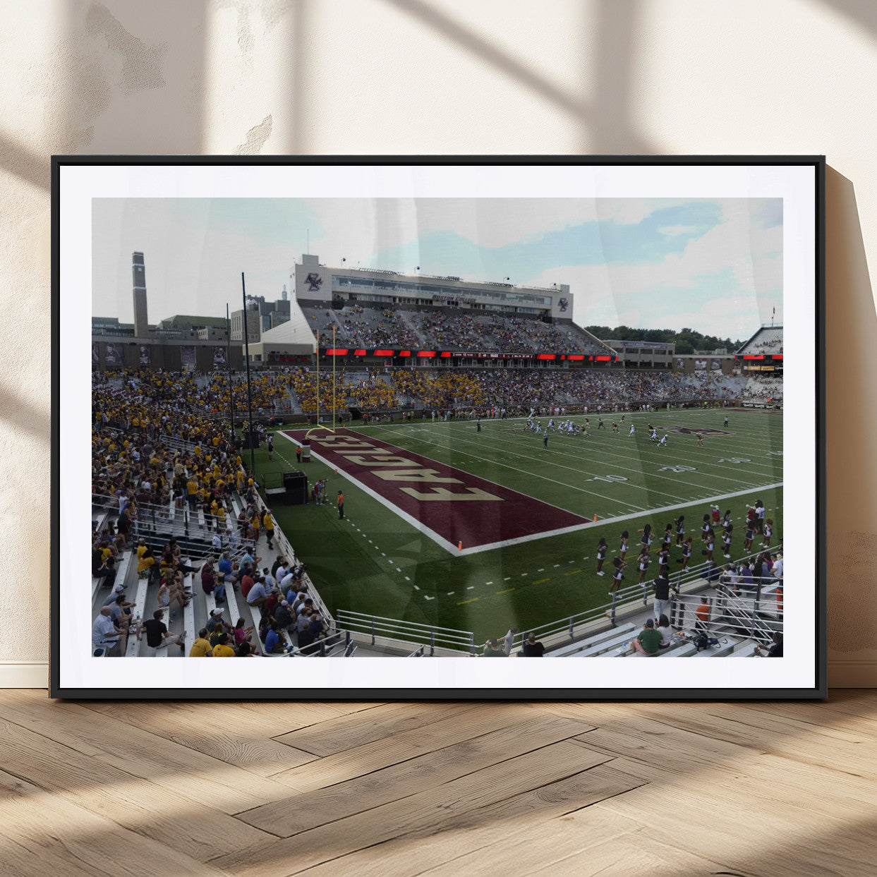 MGC-FP-36x24 - Boston College Eagles Football Team Print - Boston Alumni Stadium Wall Art Canvas Print